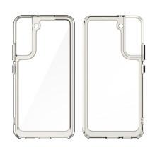 „Oper Space Case“ dėklas, skirtas „Samsung Galaxy S22 + (S22 Plus)“ kietu dangteliu su permatomu gelio rėmeliu