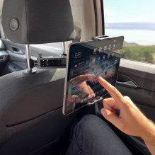 Wozinsky Adjustable Headrest Holder for Tablet or Phone Black (WTHBK3)