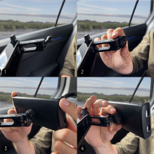 Wozinsky Adjustable Headrest Holder for Tablet or Phone Black (WTHBK3)