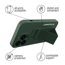 „Wozinsky Kickstand Case“ silikoninis dėklas su stovu, skirtas „Samsung Galaxy A73“, rožinis
