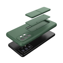 „Wozinsky Kickstand Case“ silikoninis dėklas su stovu, skirtas „Samsung Galaxy A73“, rožinis