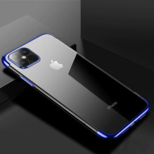 Clear Color Case Gel TPU Electroplating frame Cover for iPhone 13 Pro blue Clear Color Case Gel TPU Electroplating frame Cover for iPhone 13 Pro blue