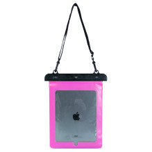 Waterproof PVC tablet case - pink