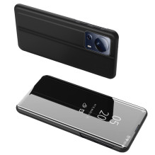 Clear View Case dangtelis skirtas Xiaomi 13 Lite dangtelis su juodu atvartu Clear View Case dangtelis skirtas Xiaomi 13 Lite dangtelis su juodu atvartu