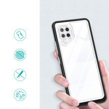 Skaidrus 3in1 dėklas, skirtas Samsung Galaxy A42 5G Frame Gel Cover Black Skaidrus 3in1 dėklas, skirtas Samsung Galaxy A42 5G Frame Gel Cover Black