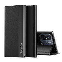 Sleep Case Pro dėklas, skirtas Xiaomi Redmi Note 12 Pro+ su atverčiamu stovu juodos spalvos