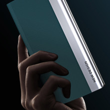 Sleep Case Pro dėklas, skirtas Xiaomi Redmi Note 12 Pro+ su atverčiamu stovu juodos spalvos
