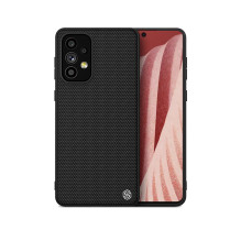 Nillkin Textured Case tvirtas sustiprintas dėklas su gelio rėmeliu ir nailonine nugara, skirta Samsung Galaxy A73 juodai Nillkin Textured Case tvirtas sustiprintas dėklas su gelio rėmeliu ir nailonine nugara, skirta Samsung Galaxy A73 juodai