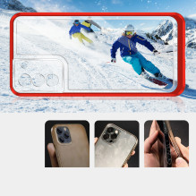 Clear 3in1 Case for Samsung Galaxy S21 + 5G (S21 Plus 5G) Frame Gel Cover Red Clear 3in1 Case for Samsung Galaxy S21 + 5G (S21 Plus 5G) Frame Gel Cover Red