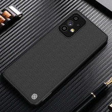 Nillkin Textured Case tvirtas sustiprintas dėklas su gelio rėmeliu ir nailonine nugara, skirta Samsung Galaxy A73 juodai Nillkin Textured Case tvirtas sustiprintas dėklas su gelio rėmeliu ir nailonine nugara, skirta Samsung Galaxy A73 juodai