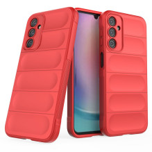 Magic Shield Case Samsung Galaxy A24 4G lankstus šarvuotas dangtelis raudonas Magic Shield Case Samsung Galaxy A24 4G lankstus šarvuotas dangtelis raudonas