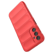 Magic Shield Case Samsung Galaxy A24 4G lankstus šarvuotas dangtelis raudonas Magic Shield Case Samsung Galaxy A24 4G lankstus šarvuotas dangtelis raudonas