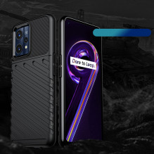 Thunder Case Lankstus šarvuotas dangtelis, skirtas Realme 9 Pro + (9 Pro Plus) juodas Thunder Case Lankstus šarvuotas dangtelis, skirtas Realme 9 Pro + (9 Pro Plus) juodas
