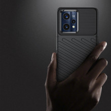 Thunder Case Lankstus šarvuotas dangtelis, skirtas Realme 9 Pro + (9 Pro Plus) juodas Thunder Case Lankstus šarvuotas dangtelis, skirtas Realme 9 Pro + (9 Pro Plus) juodas