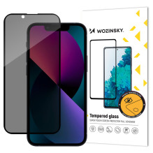 Wozinsky Privacy Glass tempered glass for iPhone 17e / 16e / 14 / 13 / 13 Pro with Anti Spy privacy filter Wozinsky Privacy Glass tempered glass for iPhone 17e / 16e / 14 / 13 / 13 Pro with Anti Spy privacy filter