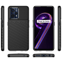 Thunder Case Lankstus šarvuotas dangtelis, skirtas Realme 9 Pro + (9 Pro Plus) juodas Thunder Case Lankstus šarvuotas dangtelis, skirtas Realme 9 Pro + (9 Pro Plus) juodas