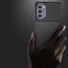Thunder Case lankstus šarvuotas dangtelis Motorola Moto G Stylus 2022 juodas
