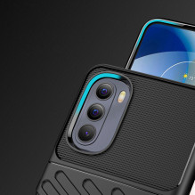 Thunder Case lankstus šarvuotas dangtelis Motorola Moto G Stylus 2022 juodas