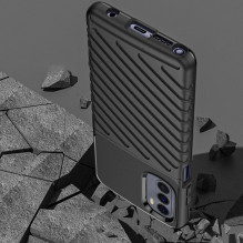 Thunder Case lankstus šarvuotas dangtelis Motorola Moto G Stylus 2022 juodas
