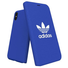„Adidas OR Booklet Case“ drobinis dėklas, skirtas „iPhone X“ / „Xs“ – mėlynas