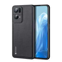 Dux Ducis Fino dėklo dangtelis padengtas nailono medžiaga Oppo Reno7 Pro 5G juodas Dux Ducis Fino dėklo dangtelis padengtas nailono medžiaga Oppo Reno7 Pro 5G juodas