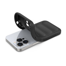 Magic Shield Case iPhone 13 Pro lankstus šarvuotas dangtelis juodas