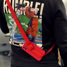Rope case Gel Case with Lanyard Chain Handbag Lanyard Xiaomi Redmi Note 10 / Redmi Note 10S black