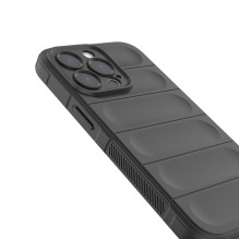 Magic Shield Case iPhone 13 Pro lankstus šarvuotas dangtelis juodas