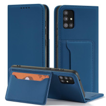 Magnet Card Case For Samsung Galaxy A12 5G Pouch Wallet Card Holder Blue Magnet Card Case For Samsung Galaxy A12 5G Pouch Wallet Card Holder Blue