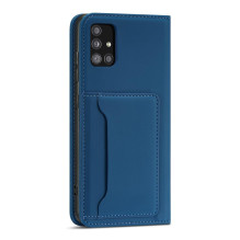 Magnet Card Case For Samsung Galaxy A12 5G Pouch Wallet Card Holder Blue Magnet Card Case For Samsung Galaxy A12 5G Pouch Wallet Card Holder Blue