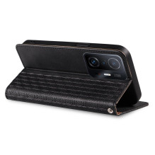 Magnetinio dirželio dėklas, skirtas „Xiaomi Redmi Note 11 Pro Pouch Wallet“ + juodas mini dirželis pakabukas