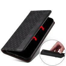 Magnetinio dirželio dėklas, skirtas „Xiaomi Redmi Note 11 Pro Pouch Wallet“ + juodas mini dirželis pakabukas