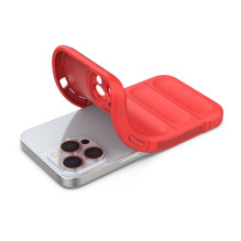 Magic Shield Case iPhone 13 Pro Max lankstus šarvuotas dangtelis raudonas