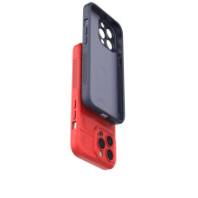 Magic Shield Case iPhone 13 Pro Max lankstus šarvuotas dangtelis raudonas
