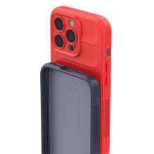 Magic Shield Case iPhone 13 Pro Max lankstus šarvuotas dangtelis raudonas