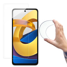 Wozinsky Nano Flexi hibridinė lanksti stiklo plėvelė Xiaomi Poco M4 Pro grūdintas stiklas