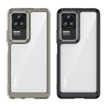 Outer Space Case Xiaomi Poco F4 5G dangtelis su lanksčiu rėmeliu mėlynos spalvos