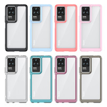 Outer Space Case Xiaomi Poco F4 5G dangtelis su lanksčiu rėmeliu mėlynos spalvos