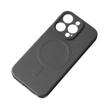 MagSafe suderinamas silikoninis dėklas, skirtas iPhone 15 Plus silikoniniam dėklui – juodas