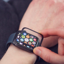 Wozinsky Watch Glass hibridinis AirTag stiklas juodas