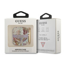 Guess GUA2HHFLU „AirPods“ dangtelis violetinės / violetinės spalvos gėlių dirželių kolekcija Guess GUA2HHFLU „AirPods“ dangtelis violetinės / violetinės spalvos gėlių dirželių kolekcija