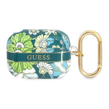 Guess GUAPHHFLN AirPods Pro dangtelis žalias / žalias gėlių dirželių kolekcija