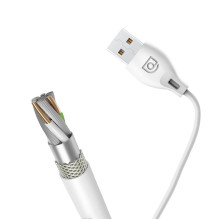 Dudao USB / Lightning kabelis 2.4A 1m baltas (L4L 1m baltas)