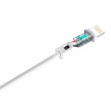 Dudao USB / Lightning kabelis 2.4A 1m baltas (L4L 1m baltas)
