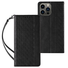 Magnetinio dirželio dėklas, skirtas iPhone 13 Pro Max Pouch Piniginei + Mini Juodas pakabukas
