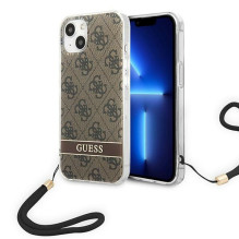 Guess GUOHCP14MH4STW iPhone 14 Plus 6,7 'rudos / rudos spalvos kieto dėklo 4G spausdinimo dirželis Guess GUOHCP14MH4STW iPhone 14 Plus 6,7 'rudos / rudos spalvos kieto dėklo 4G spausdinimo dirželis