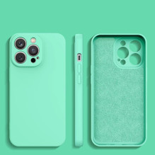 Silikono dėklas iPhone 14 Plus silikoninis dėklas mėtų žalias