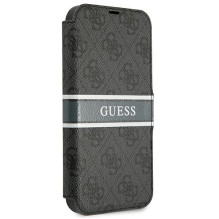 Guess GUBKP13S4GDGR iPhone 13 mini 5.4" grey / grey book 4G Stripe Guess GUBKP13S4GDGR iPhone 13 mini 5.4" grey / grey book 4G Stripe