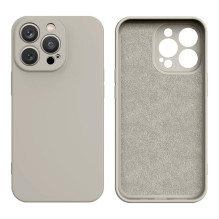 Silikono dėklas iPhone 14 Plus silikoninis dangtelis smėlio spalvos