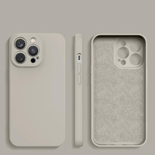 Silikono dėklas iPhone 14 Plus silikoninis dangtelis smėlio spalvos
